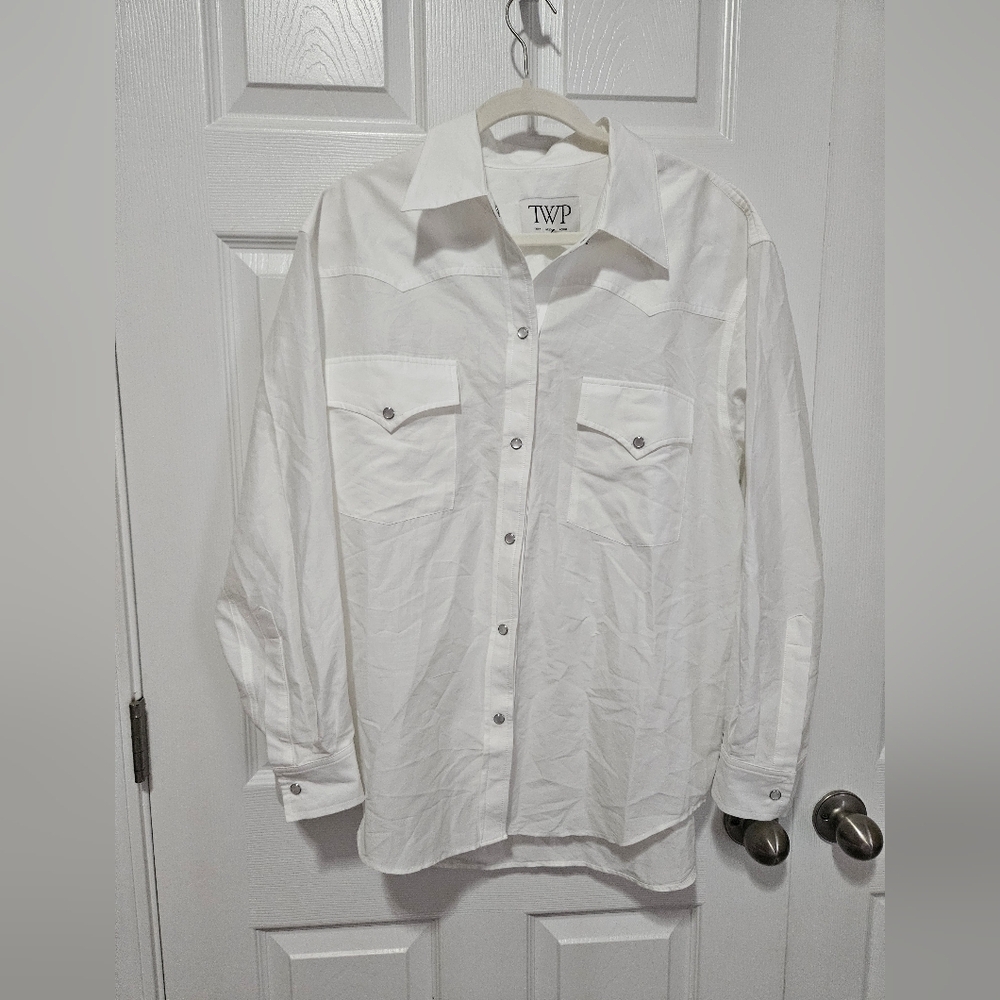 TWP Ivory Dutton Shirt M/L - Picture 4 of 10